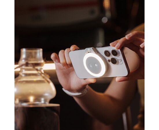 PGYTECH Iluminador MagGlow para Smartphone - Cinza