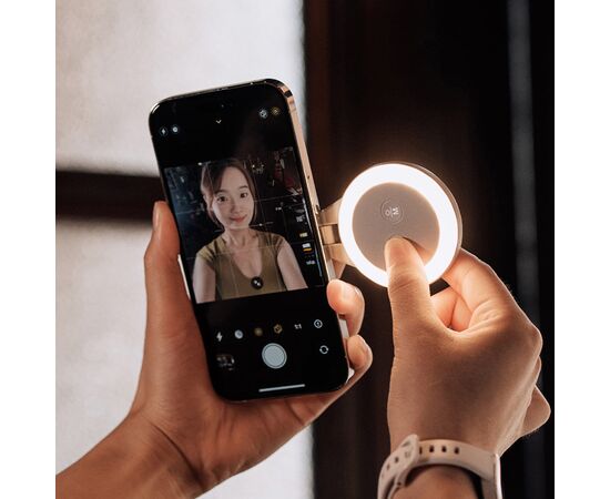 PGYTECH Iluminador MagGlow para Smartphone - Cinza