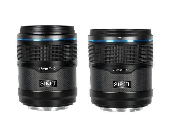 SIRUI Kit Sniper Series 16mm, 75mm f/1.2 Sony E - Preto