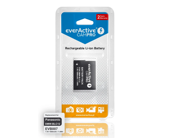 EVERACTIVE Bateria para Panasonic DMW-BLC12