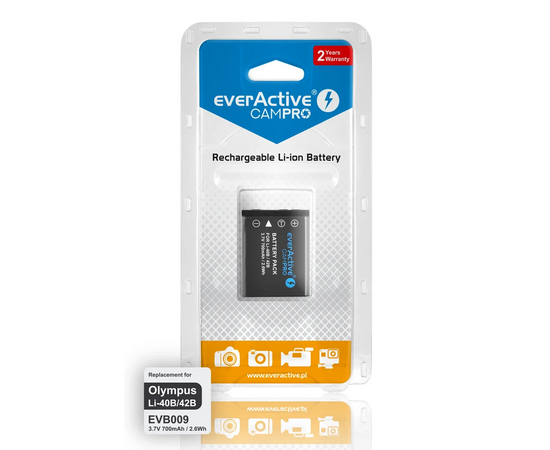 EVERACTIVE Bateria para LI-42B/LI-40B/NP-80/NP-45/EN-EL10/KLIC7006/D-LI63