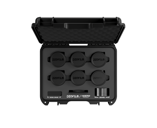 DZO FILM Kit Vespid Prime2 18mm, 24mm, 35mm, 50mm, 85mm, 105mm T1.9 PL-Mount