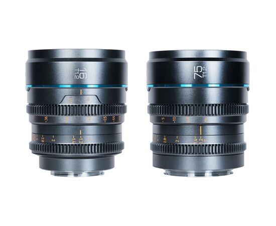 Sirui Kit Nightwalker 16mm e 75mm T1.2 S35 Micro 4/3 - Cinza