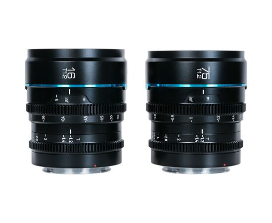 Sirui Kit Nightwalker 16mm e 75mm T1.2 S35 Fujifilm X - Preto