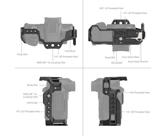 SMALLRIG 4214 Cage para Canon EOS R50