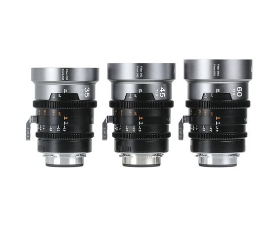 SIRUI Kit IronStar 35mm, 45mm, 60mm T1.9 Anamórficas 1.5x PL-Mount / Canon EF - Blue Flare