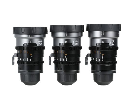 SIRUI Kit IronStar 35mm, 45mm, 60mm T1.9 Anamórficas 1.5x PL-Mount / Canon EF - Blue Flare