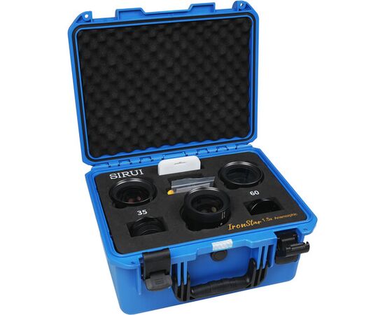 SIRUI Kit IronStar 35mm, 45mm, 60mm T1.9 Anamórficas 1.5x PL-Mount / Canon EF - Blue Flare