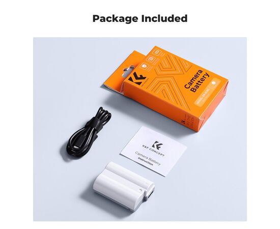 K&F CONCEPT Bateria com Carregamento USB-C EN-EL15C 2600mAh