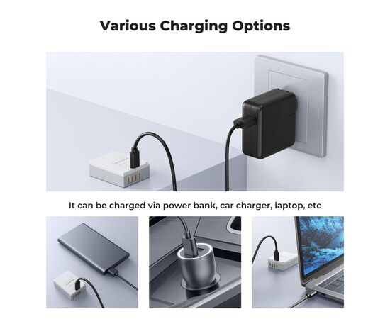 K&F CONCEPT Bateria com Carregamento USB-C NP-W126S 1050mAh