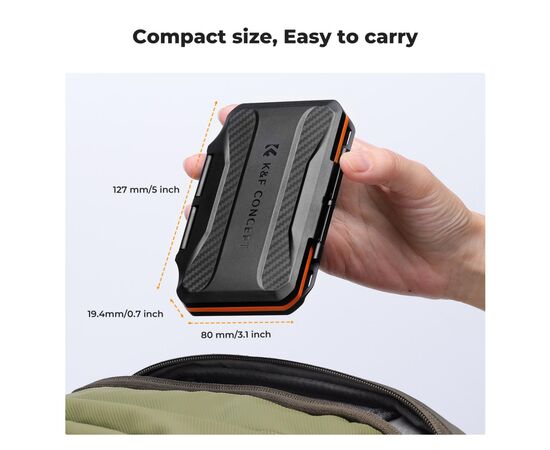 K&F CONCEPT Estojo para Cartões XQD ou CFExpress Tipo-B