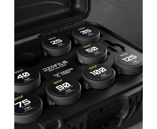 DZO FILM Kit 9 Objetivas Vespid Prime T2.8 PL-Mount / Canon EF