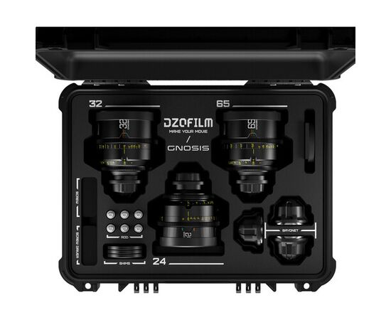 DZO FILM Gnosis 24mm + 32mm + 65mm T2.8 PL-Mount / Canon EF