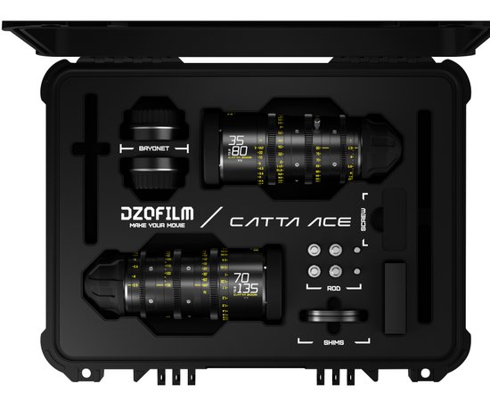 DZOFilm Kit Catta Ace FF 35-80mm + 70-135mm T2.9 FF PL-Mount / Canon EF