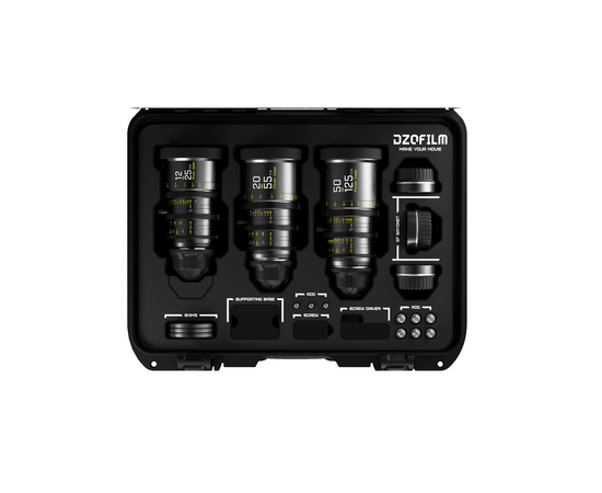 DZO FILM Kit Pictor 12-25mm + 20-55mm + 50-125mm T2.8 PL-Mount / Canon EF