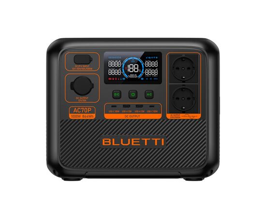 BLUETTI Powerstation Portátil AC70P 1000W 864Wh