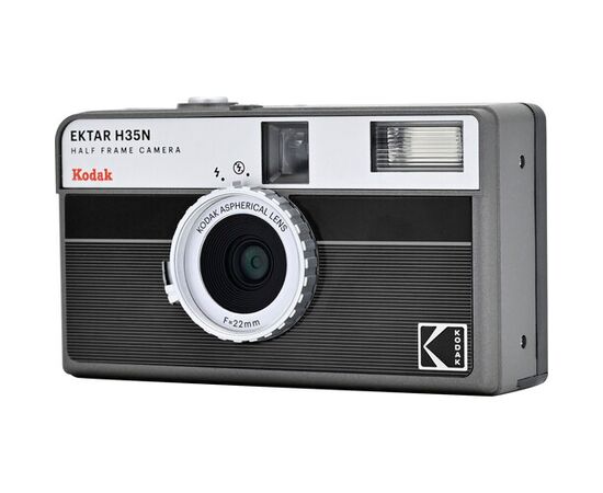 KODAK Câmera Fotográfica Analógica Half-Frame Reutilizável Ektar H35N - Preto