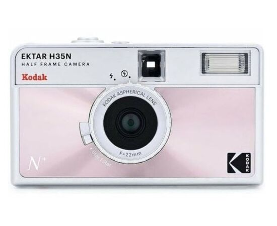 Câmera Fotográfica Analógica Half-Frame Reutilizável Ektar H35N - Rosa