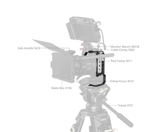 SMALLRIG 5954 HawkLock Quick Release Cage para Canon EOS R6 Mark III / R6 Mark II