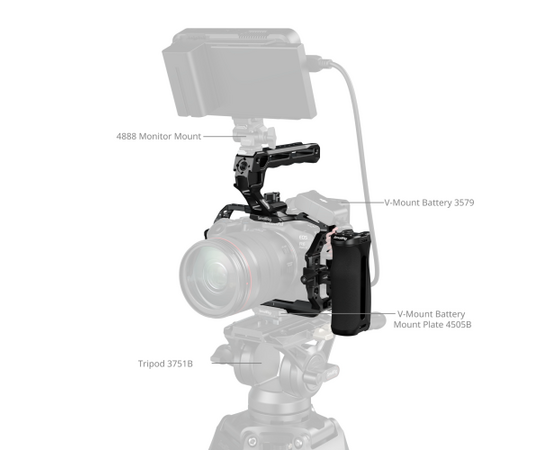 SMALLRIG 5956 HawkLock Quick Release Kit Básico Cage para Canon EOS R6 Mark III / R6 Mark II - Advanced Edition
