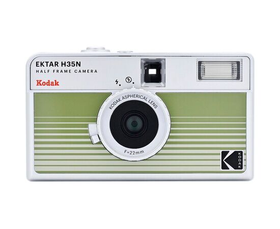 KODAK Câmera Fotográfica Analógica Half-Frame Reutilizável Ektar H35N - Verde