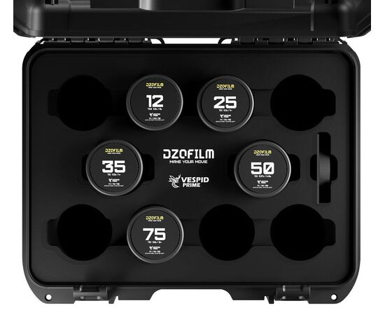 DZO FILM Kit 5 Objetivas Vespid Prime T2.8 PL-Mount / Canon EF
