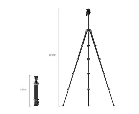SMALLRIG 5477 Tripé portátil de fibra de carbono para vídeo AP255Pro