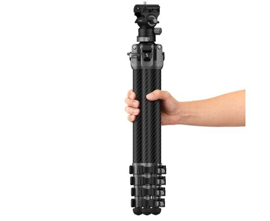 SMALLRIG 5477 Tripé portátil de fibra de carbono para vídeo AP255Pro