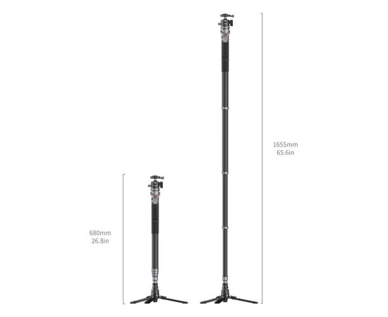 SMALLRIG 5564 Monopé de Fibra de Carbono para Fotografia