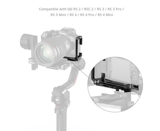 Placa de montagem em L SmallRig com slot AirTag para Canon EOS R6 Mark III / R6 Mark II 5962