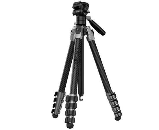 SMALLRIG 5477 Tripé portátil de fibra de carbono para vídeo AP255Pro