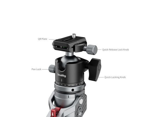 SMALLRIG 5564 Monopé de Fibra de Carbono para Fotografia