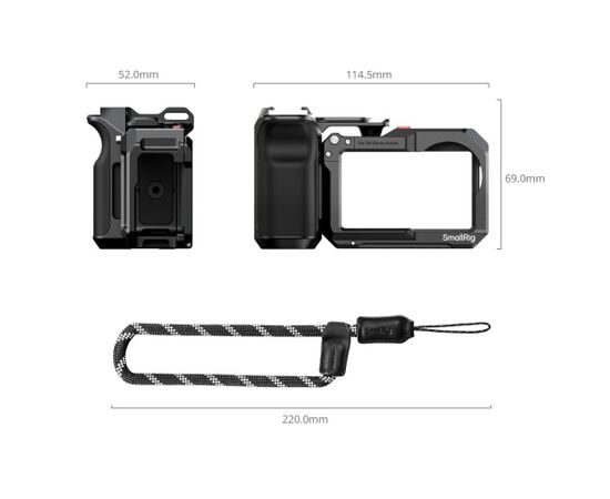 SMALLRIG 5602 Kit de Cage para DJI Osmo Action 5 Pro / 4 / 3