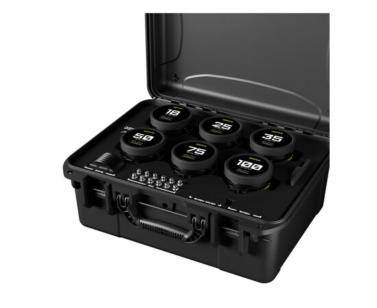 DZO FILM Kit Arles Prime 18mm, 25mm, 35mm, 50mm, 75mm, 100mm PL mount