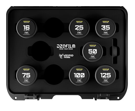 DZO FILM Kit 7 Objetivas Vespid Prime T2.8 PL-Mount / Canon EF