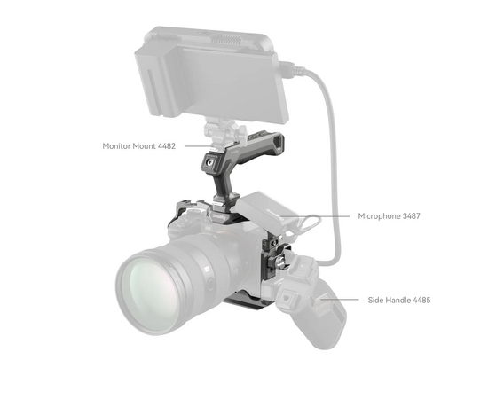 SMALLRIG 4538 Kit de Cage + Punho Superior HawkLock para Sony Alpha 7R V / Alpha 7 IV / Alpha 7S III