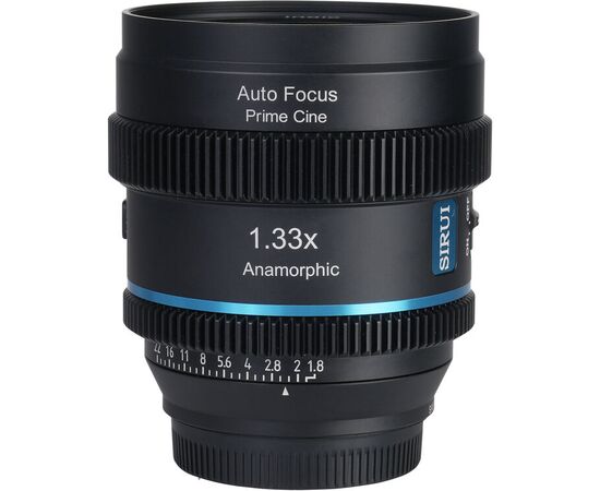 SIRUI 20mm T1.8 Anamórfica 1.33x Nikon Z - Blue Flare