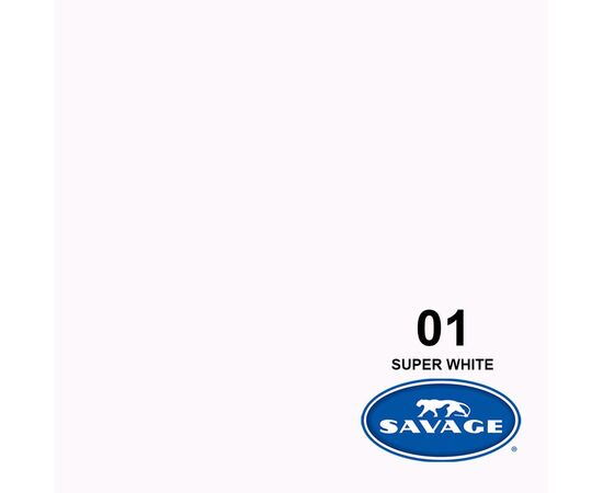 SAVAGE Fundo de Papel Super White #01 - 2.72x11m