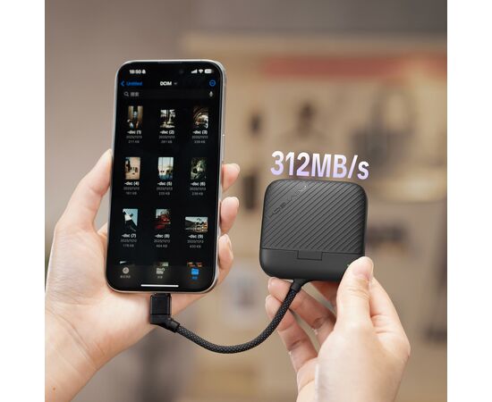 PGYTECH Estojo para Leitor de Cartões SD / MicroSD CreateMate - Preto