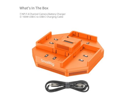 SMALLRIG 4837 Carregador para 4 baterias NP-F