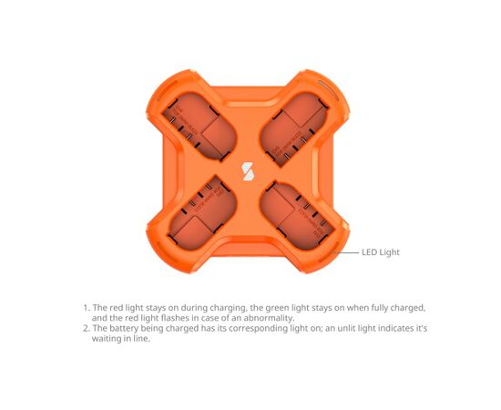 SMALLRIG 5748 Carregador para 4 baterias DMW-BLK22