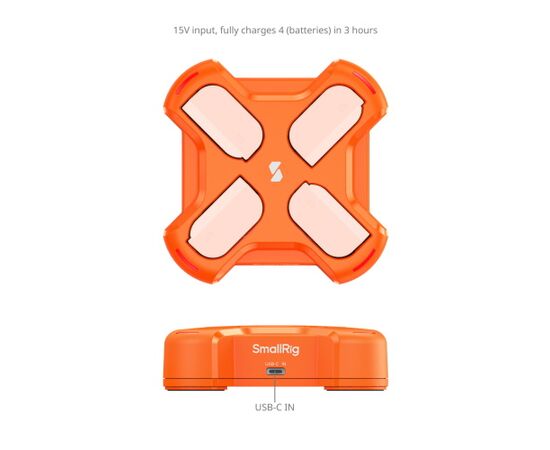 SMALLRIG 5748 Carregador para 4 baterias DMW-BLK22