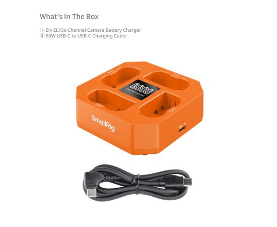 SMALLRIG 5747 Carregador para 4 baterias EN-EL15c