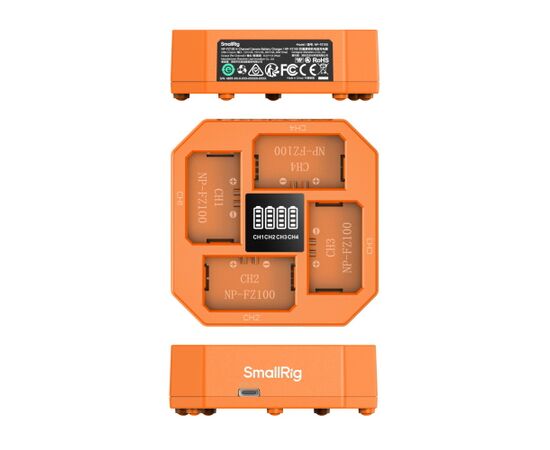 SMALLRIG 4839 Carregador para 4 baterias NP-FZ100
