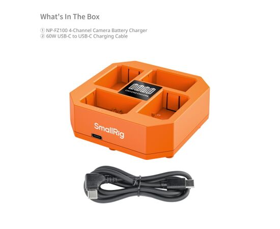 SMALLRIG 4839 Carregador para 4 baterias NP-FZ100