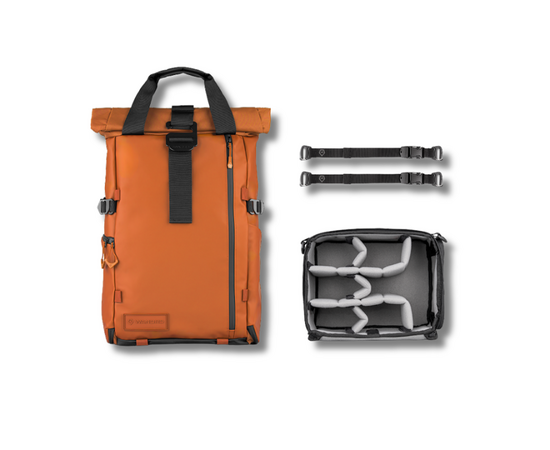 WANDRD Mochila de Viagem + Bolsa Organizadora PRVKE 31L - Laranja Sedona
