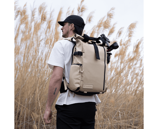 WANDRD Mochila de Viagem + Bolsa Organizadora PRVKE 21L - Yuma Tan
