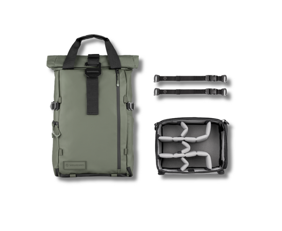 WANDRD Mochila de Viagem + Bolsa Organizadora PRVKE 31L - Wasatch Verde