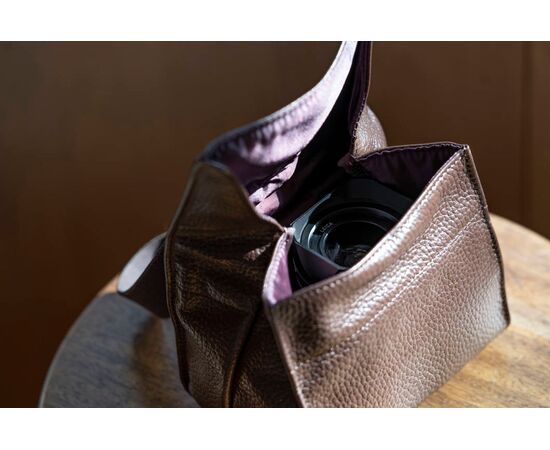 ARTISAN&ARTIST Bolsa Dobrável de Couro ACAM-77 - Preto