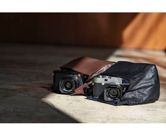 ARTISAN&ARTIST Bolsa Dobrável de Couro ACAM-78 - Preto